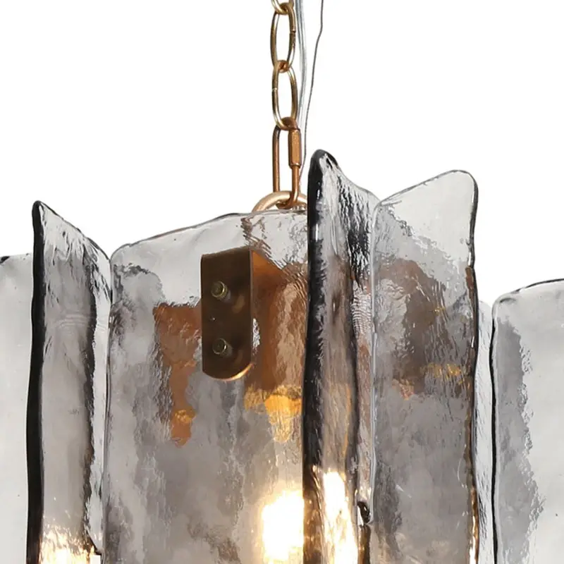 Square Handmade Glass Modern Pendant Light